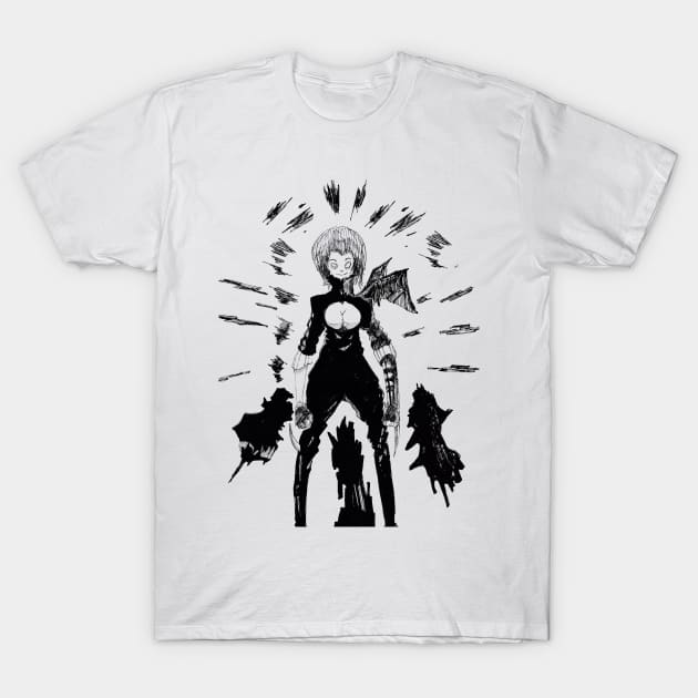 Sexy Post Apocalyptic Vampire T-Shirt by Urban_Vintage